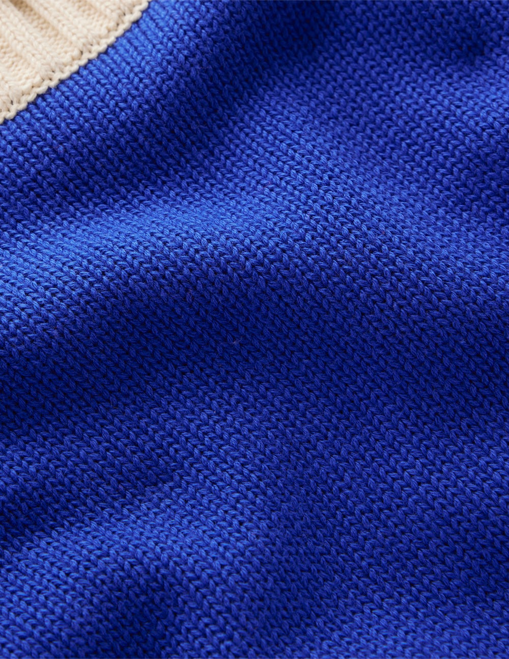 Jemma Chunky Cotton Jumper-Bright Blue - Image 8