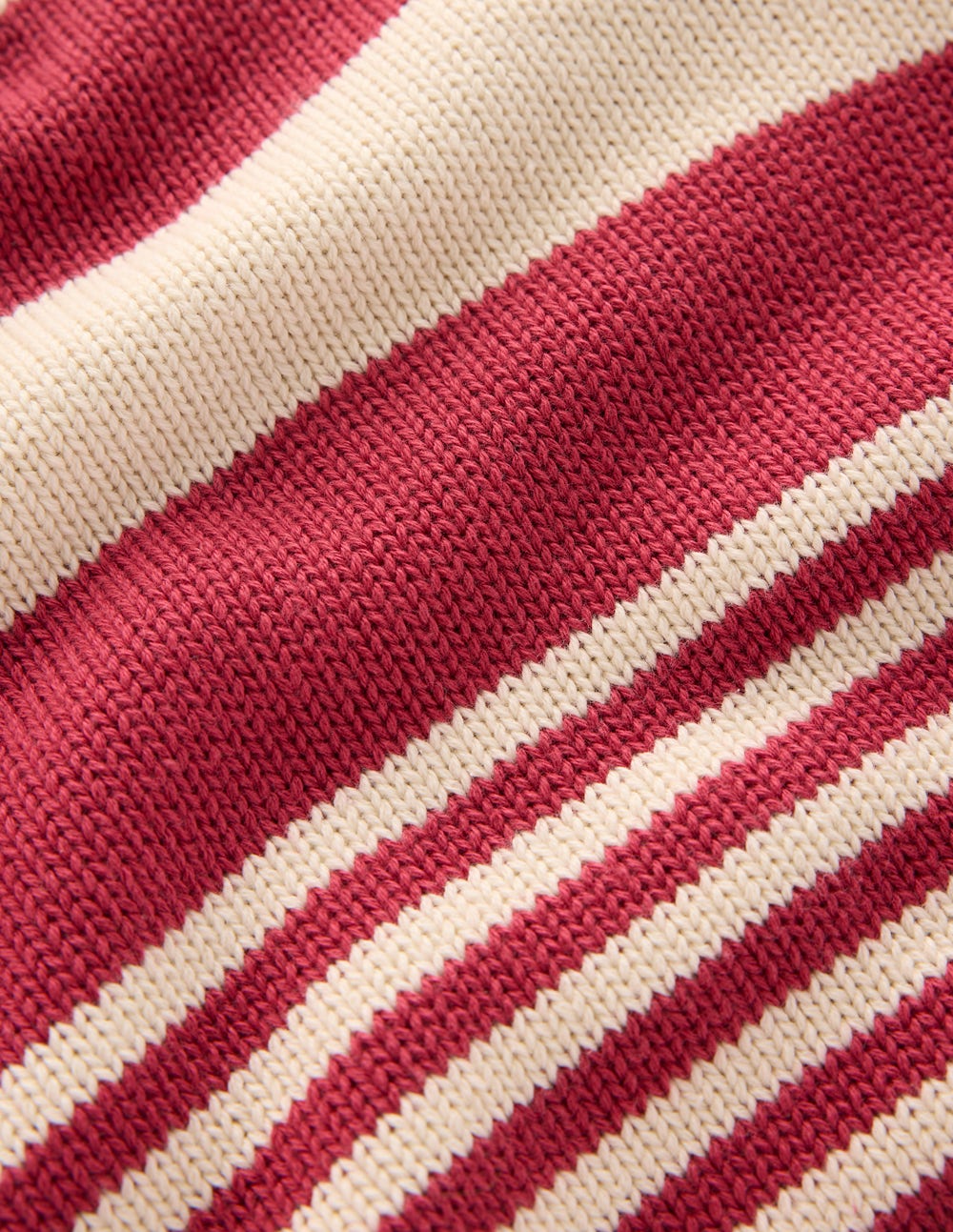 Jemma Chunky Cotton Jumper-Warm Ivory/ Terracotta - Image 7