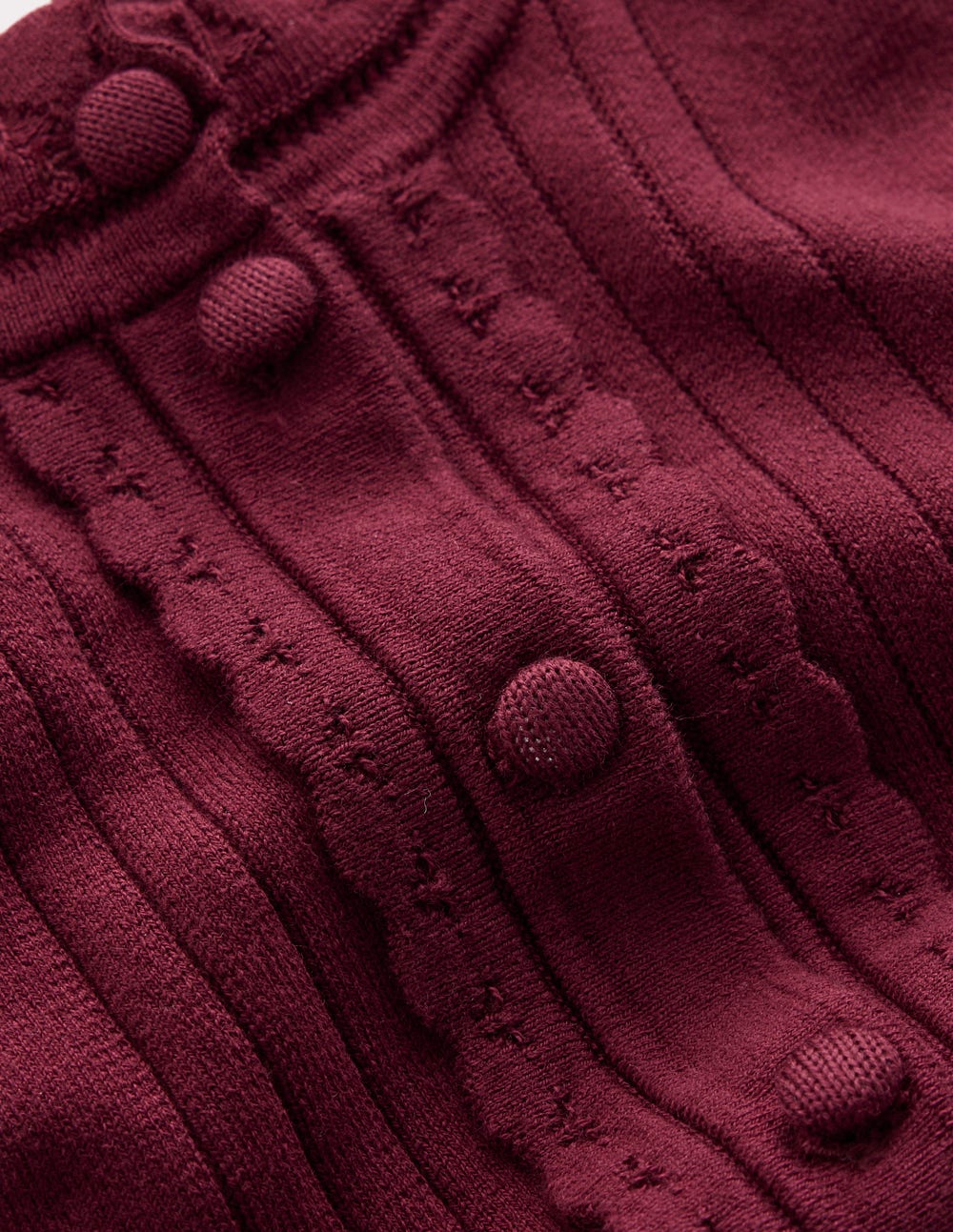 Angela Cotton Scallop Cardigan-Deep Wisteria - Image 6