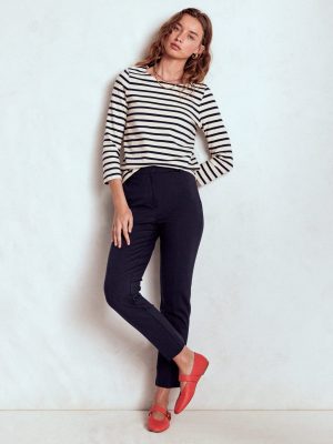 Highgate Ponte Pants-Navy