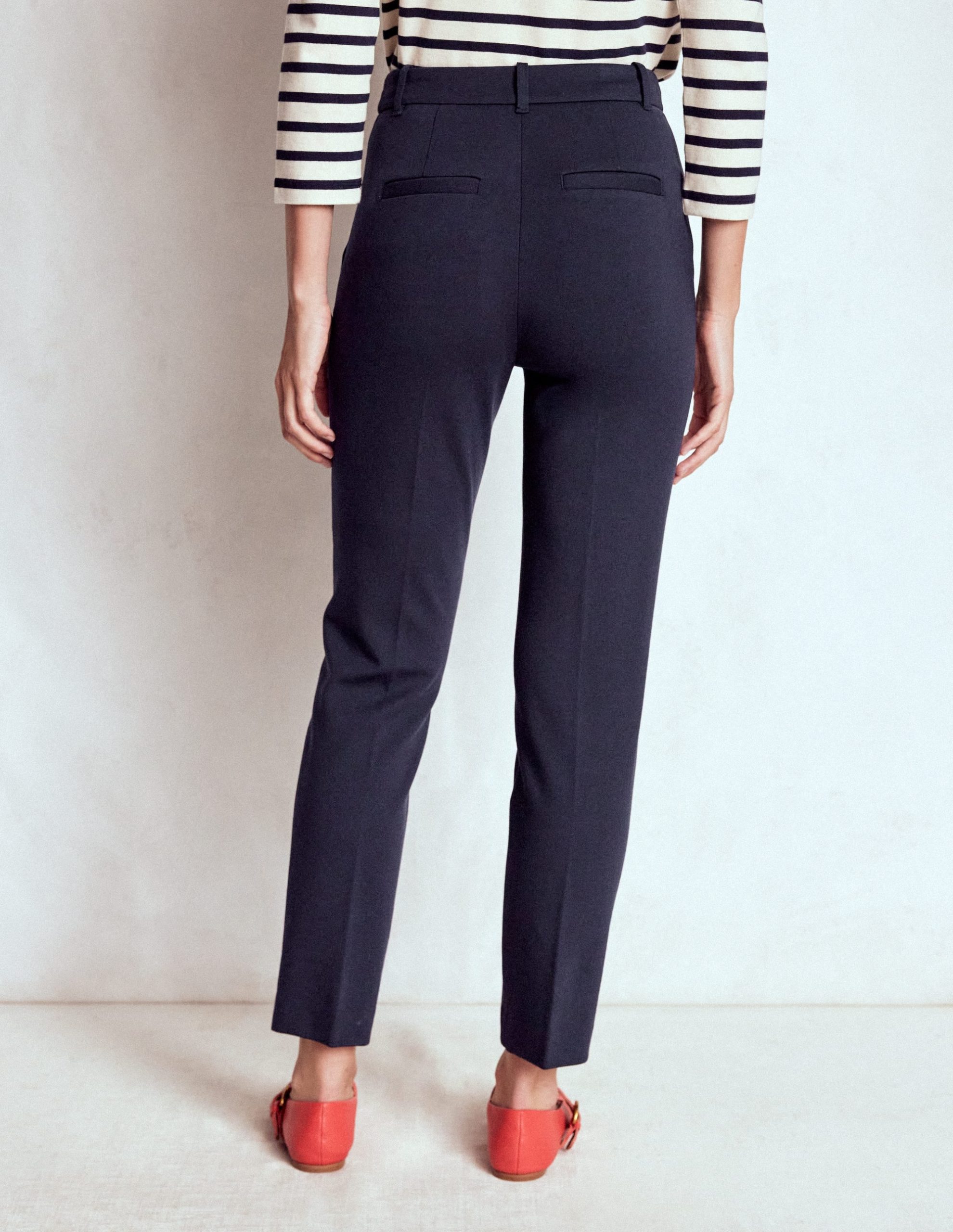 Highgate Ponte Pants-Navy - Image 3