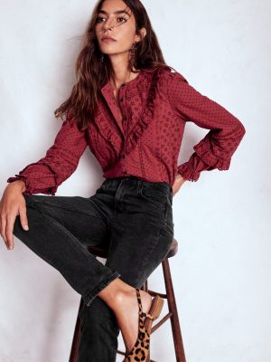 Girlfriend Jeans-Washed Black