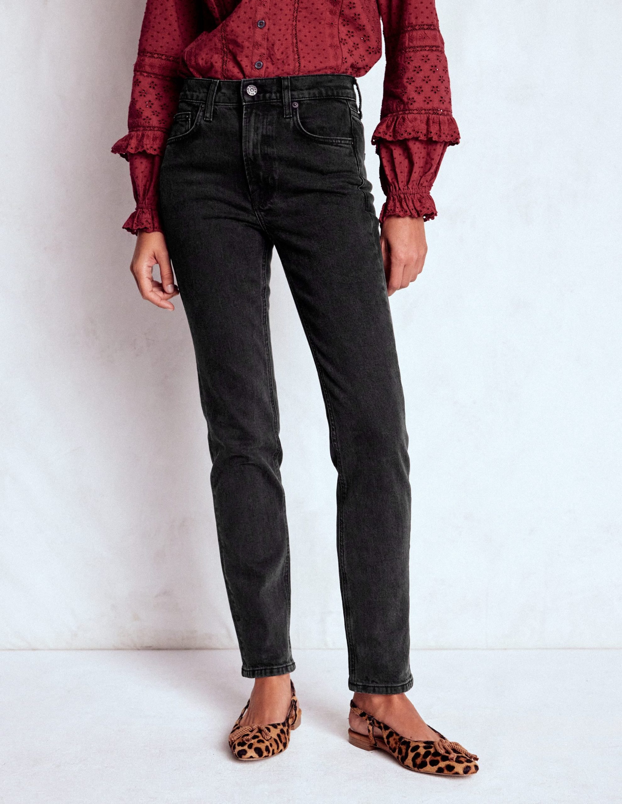 Girlfriend Jeans-Washed Black - Image 4