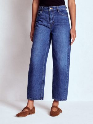 Barrel Leg Jeans-Mid Vintage