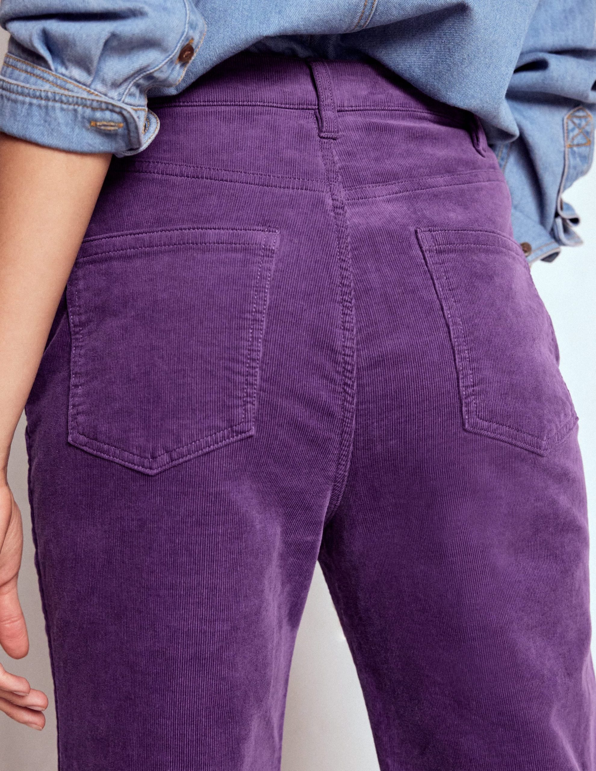 5-Pocket Cord Kick Jeans-Mystic Purple - Image 2
