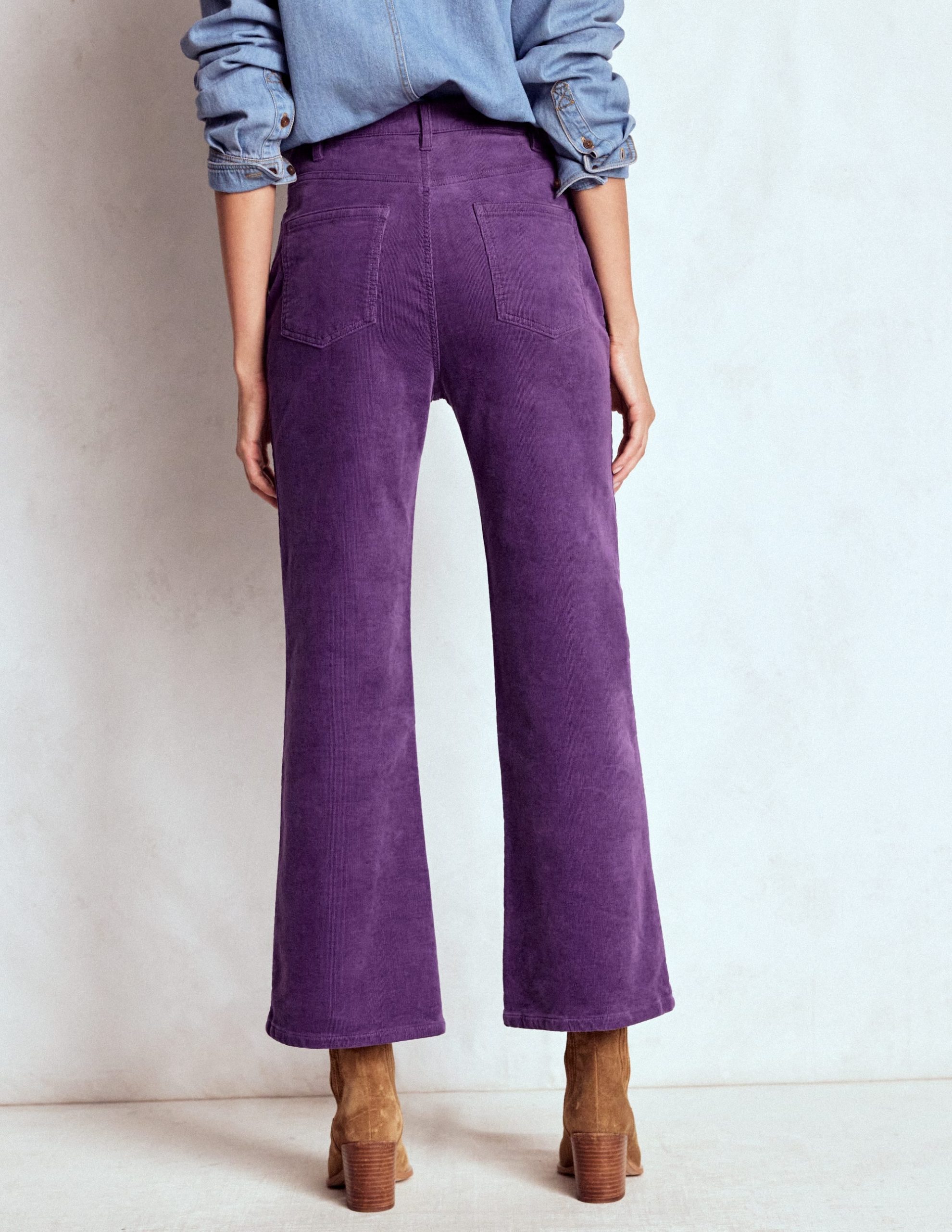 5-Pocket Cord Kick Jeans-Mystic Purple - Image 3