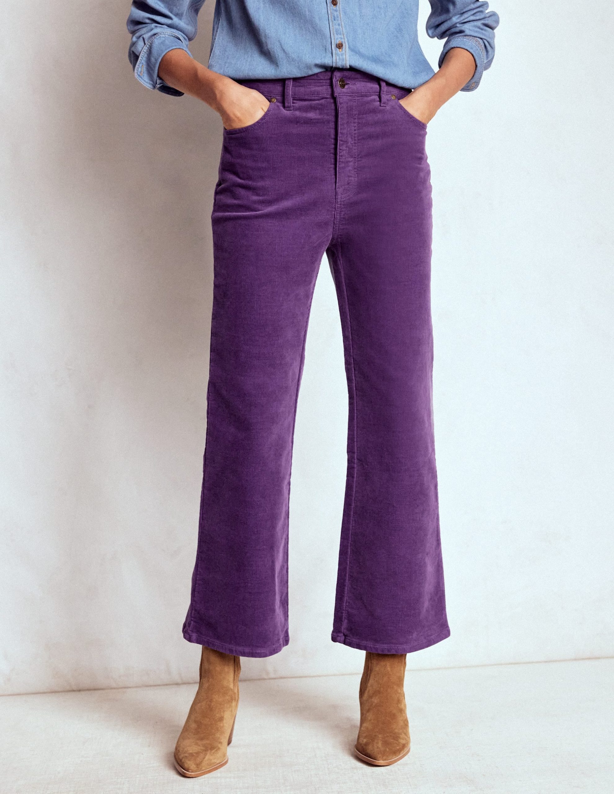 5-Pocket Cord Kick Jeans-Mystic Purple - Image 4