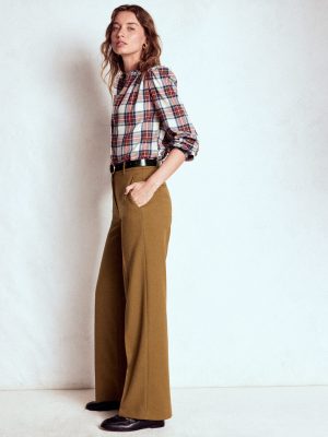 Belgravia Tailored Pants-Tobacco