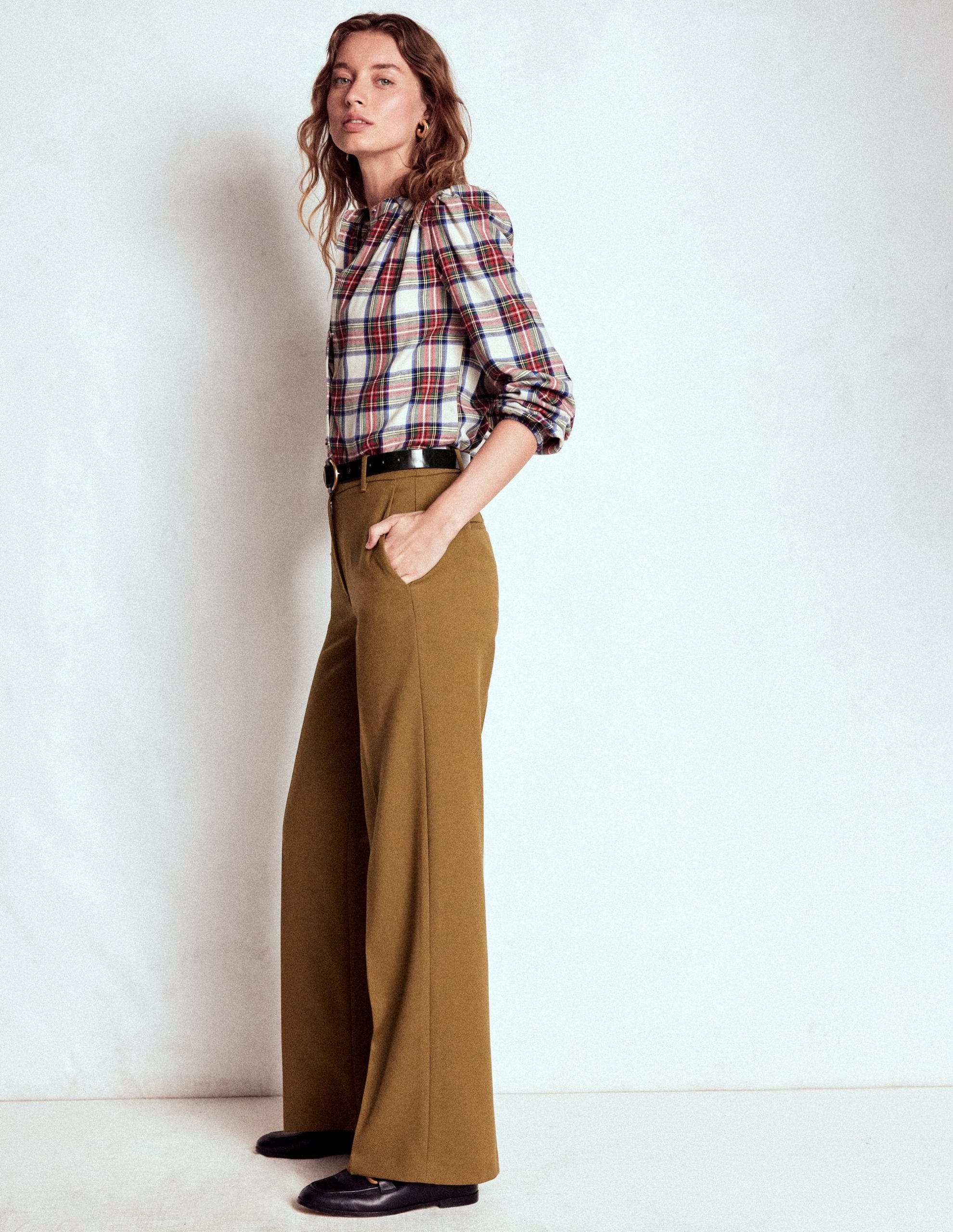 Belgravia Tailored Trousers-Tobacco
