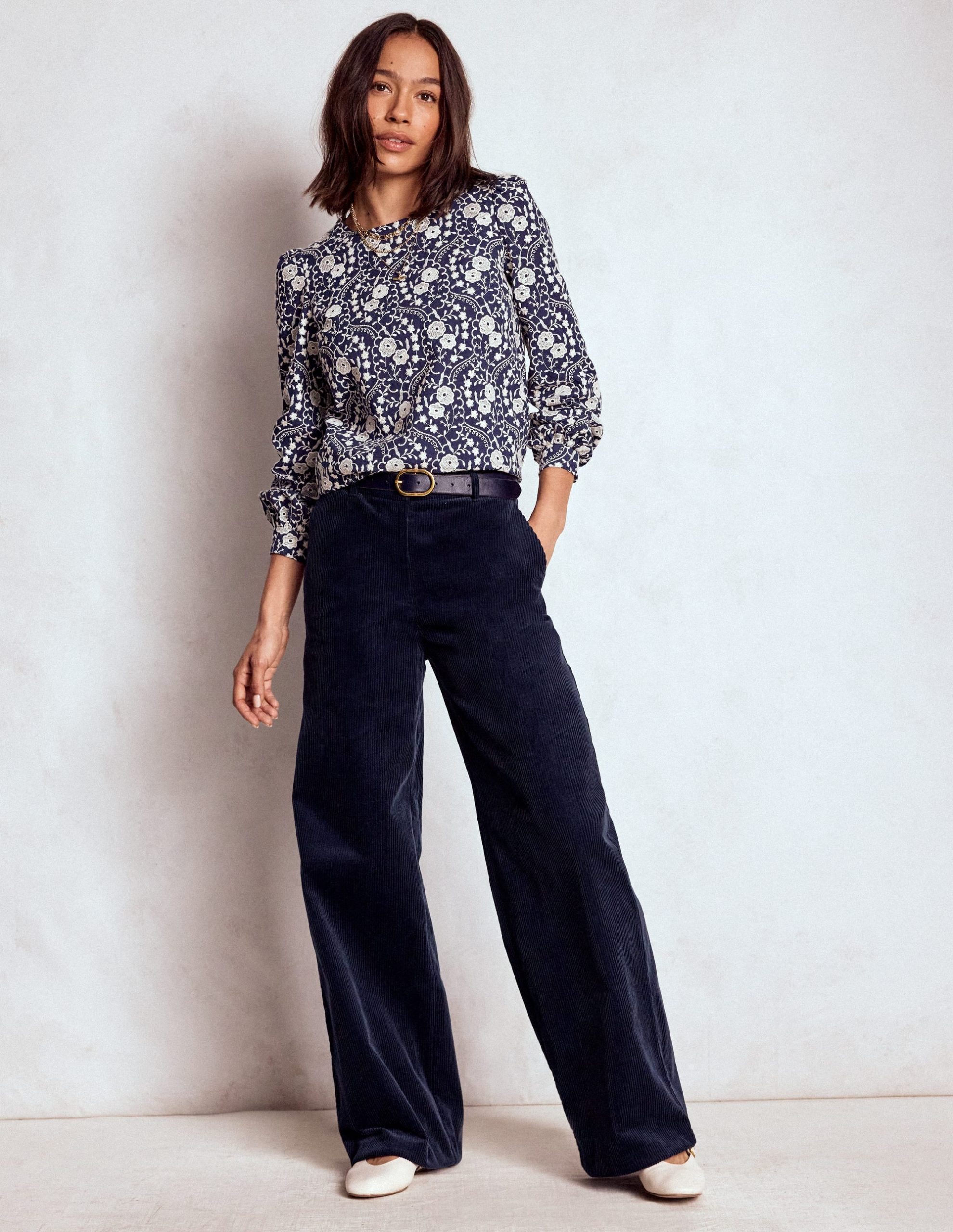 Belgravia Cord Pants-Navy - Image 5