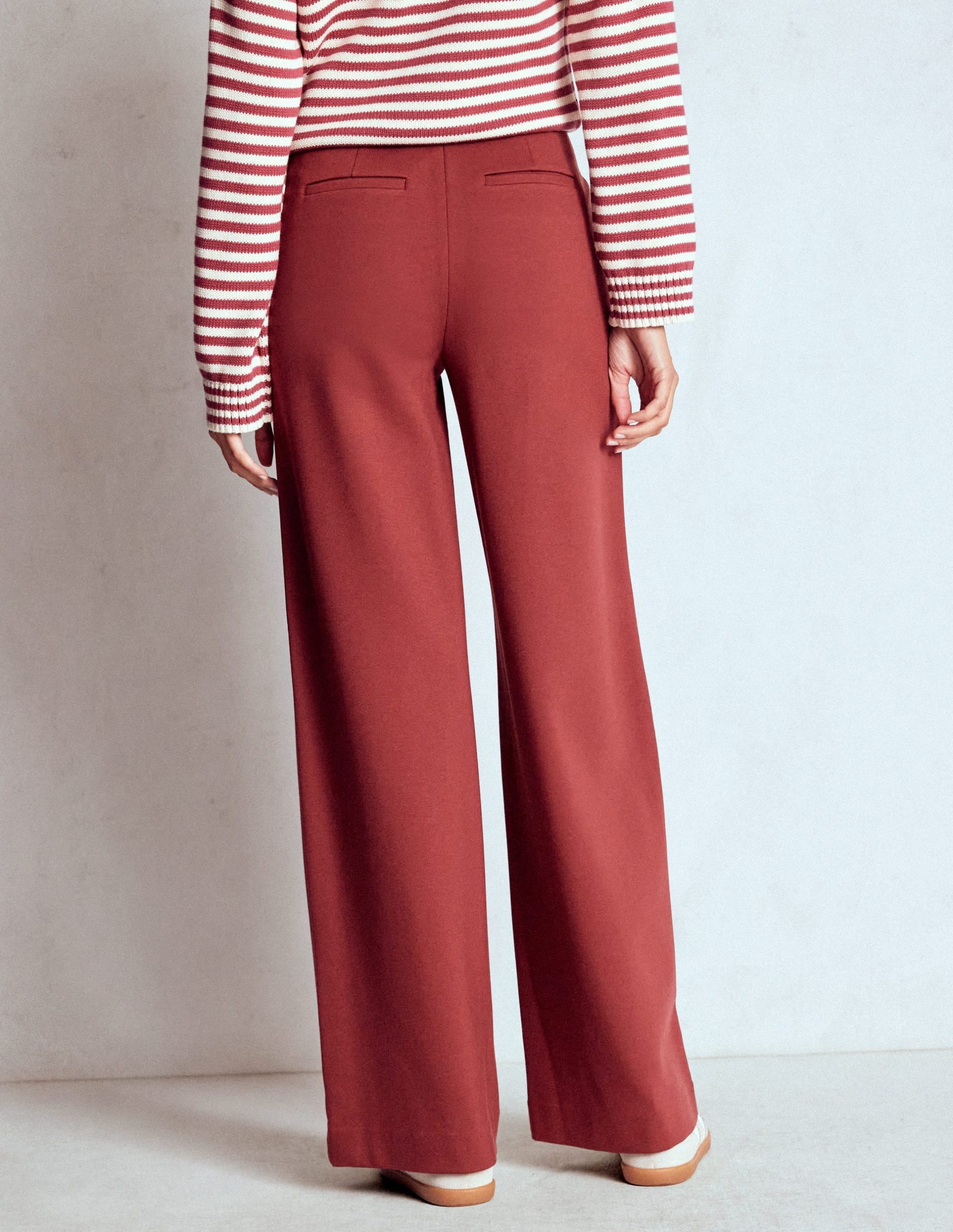 Belgravia Ponte Pants-Chestnut - Image 2
