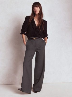Belgravia Ponte Pants-Charcoal Grey