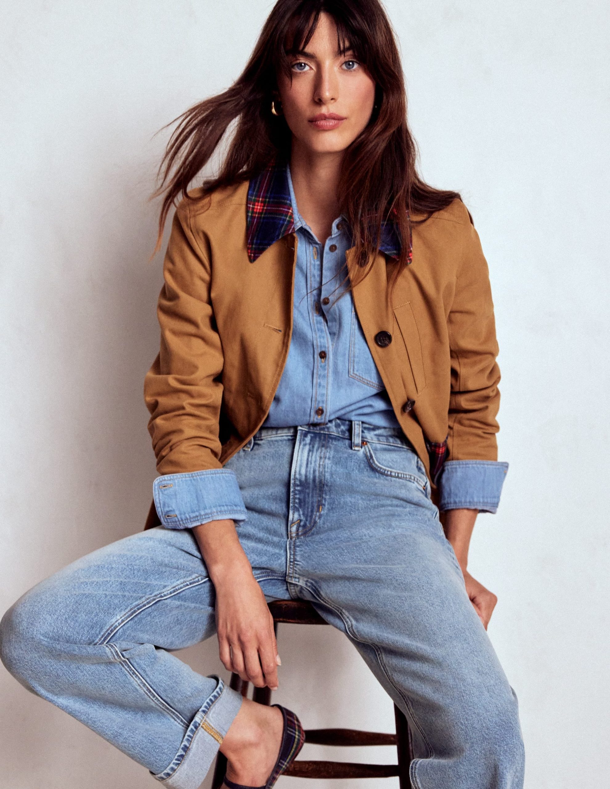 Mid Rise Straight Leg Jeans-Light Vintage - Image 2