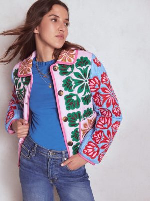 Supersoft Frill Detail Top-Meadow Spring