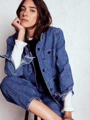 Supersoft Frill Detail Top-White