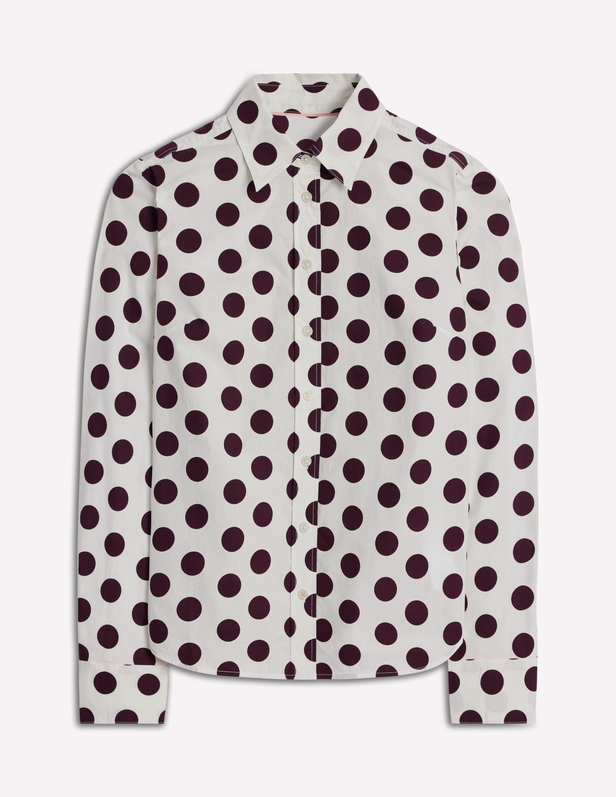 Sienna Cotton Shirt-Deep Wisteria. Spots - Image 5