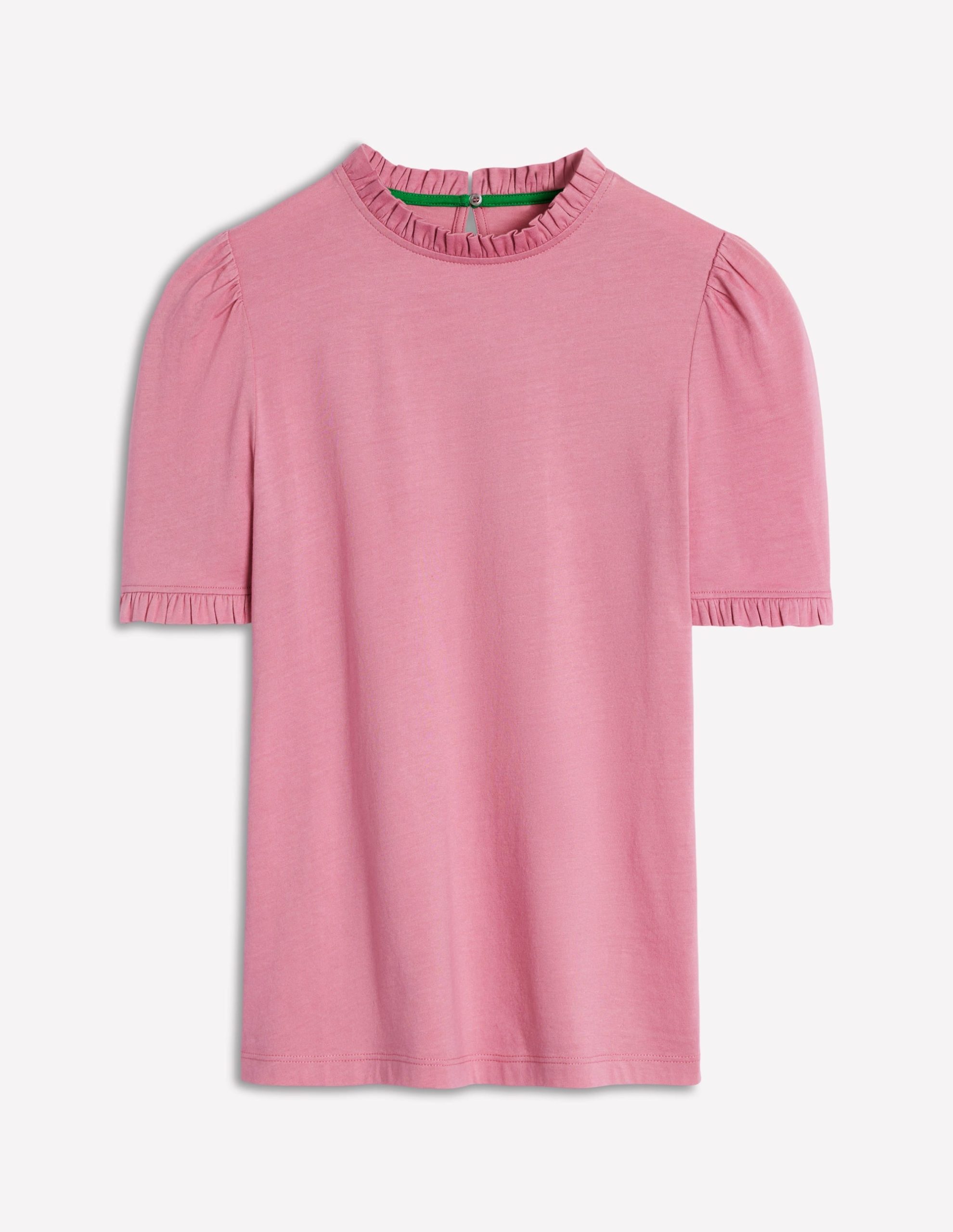 Supersoft Frill Detail T-shirt-Formica Pink - Image 5