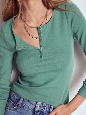 Rib Henley-Eucalyptus