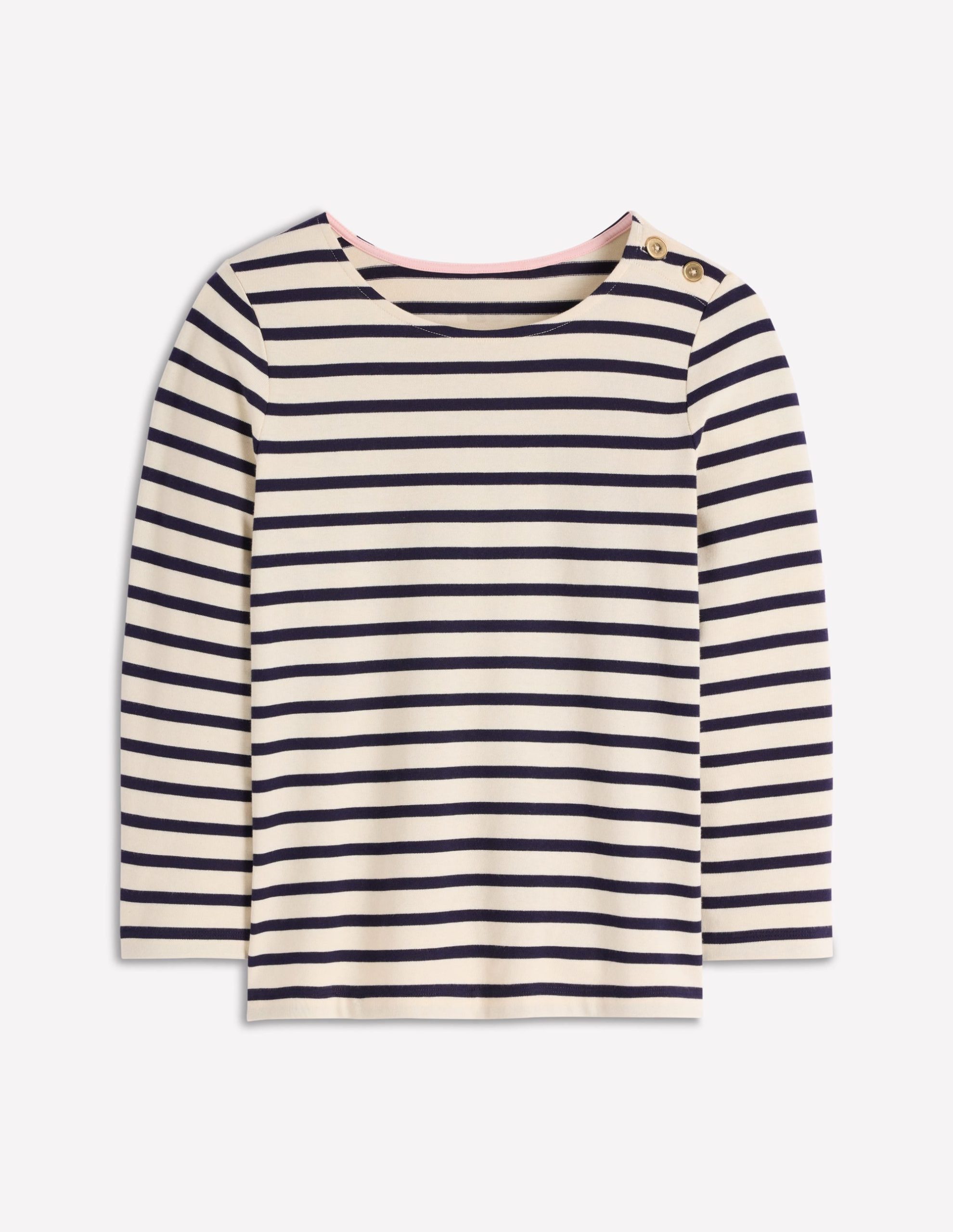 Button Mariner Breton-Ivory and Navy Stripe - Image 4