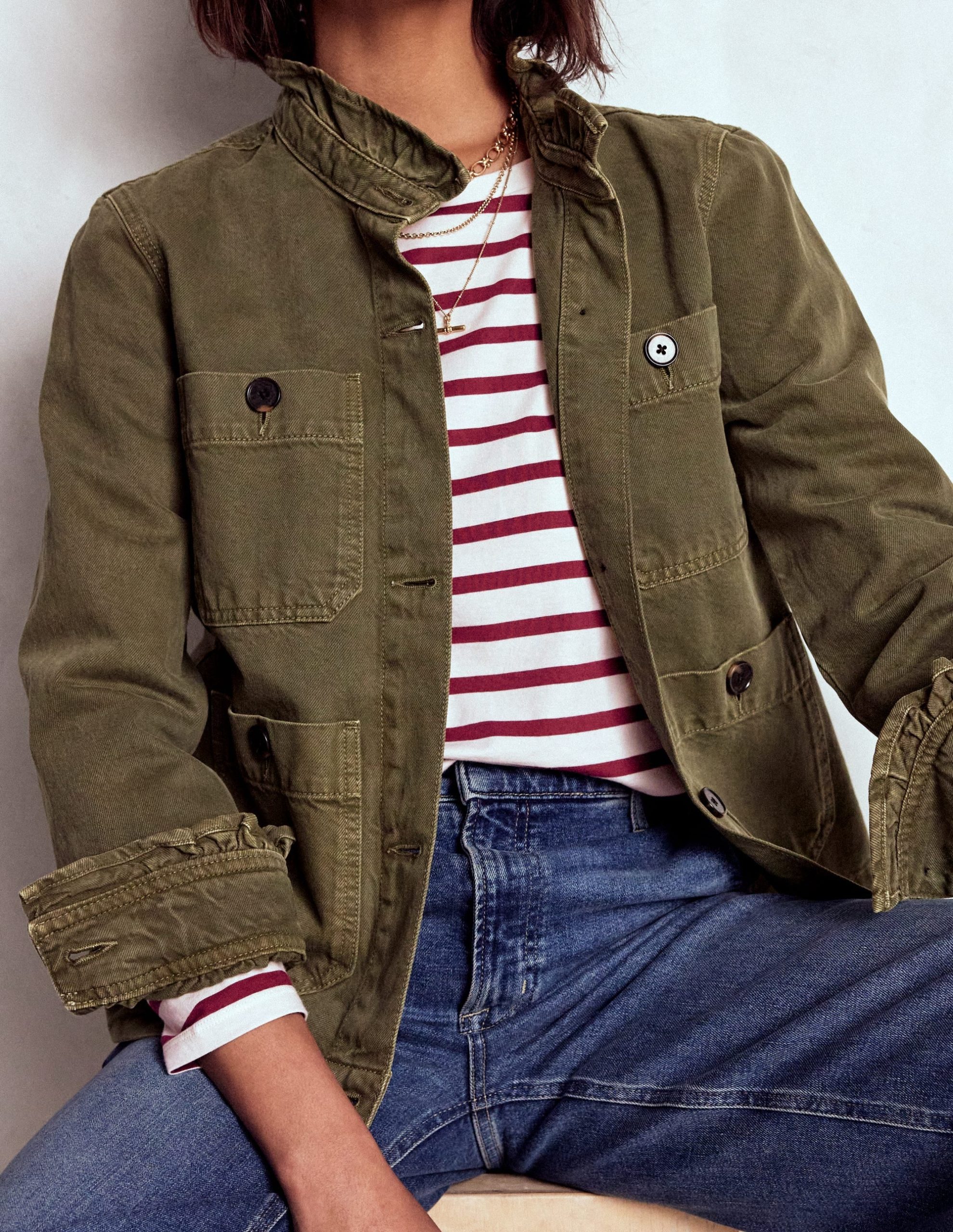 Olivia Long Sleeve Breton-Deep Wisteria Stripe - Image 4