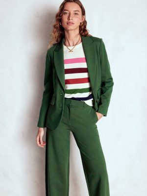 Marylebone Ponte Blazer-Hunter green