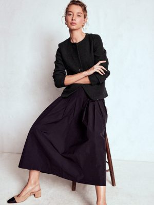 Hampstead Textured Blazer-Black