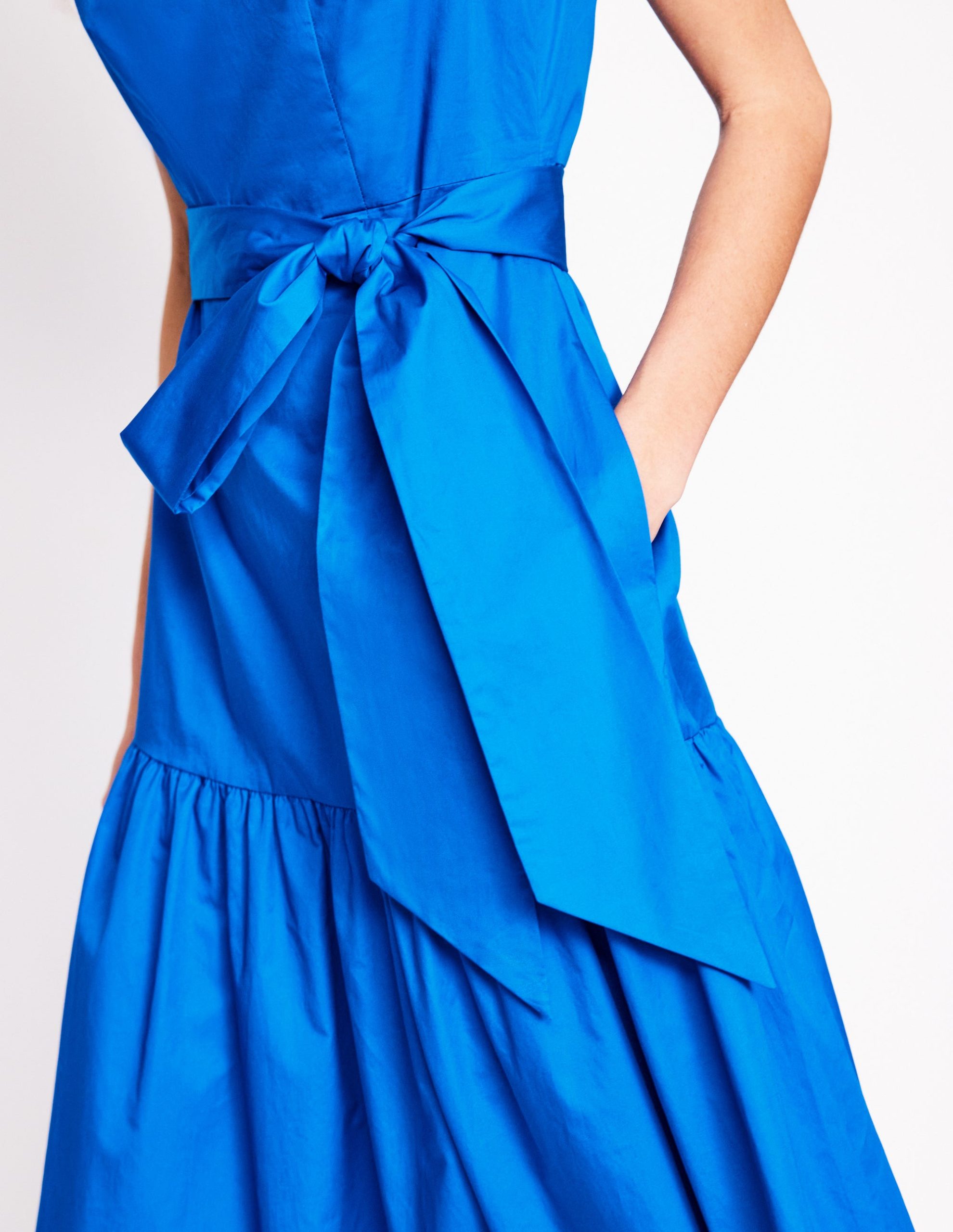 Deep Tier Fit & Flare Dress-Kingfisher Blue - Image 2