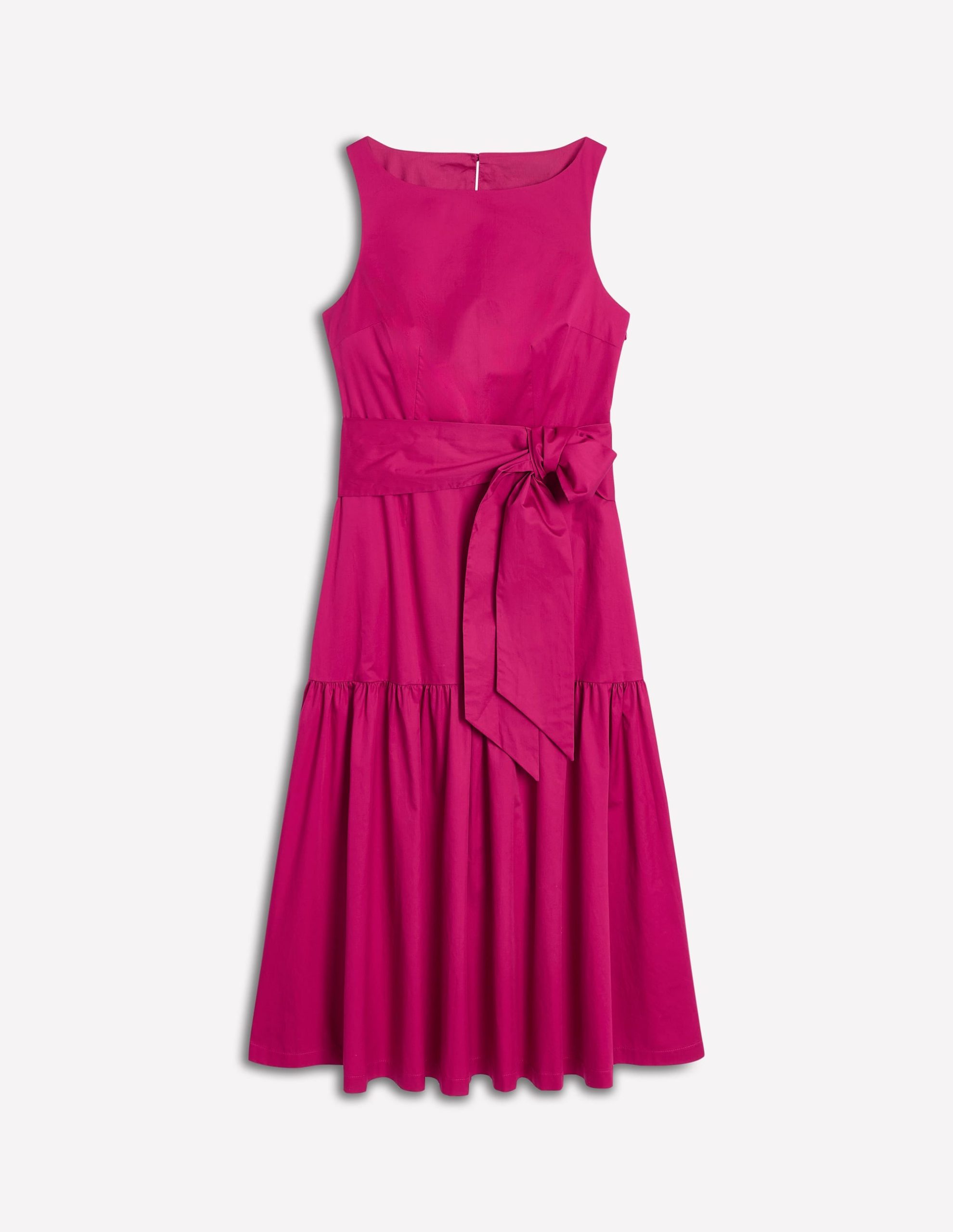 Deep Tier Fit & Flare Dress-Cherry Jam - Image 5