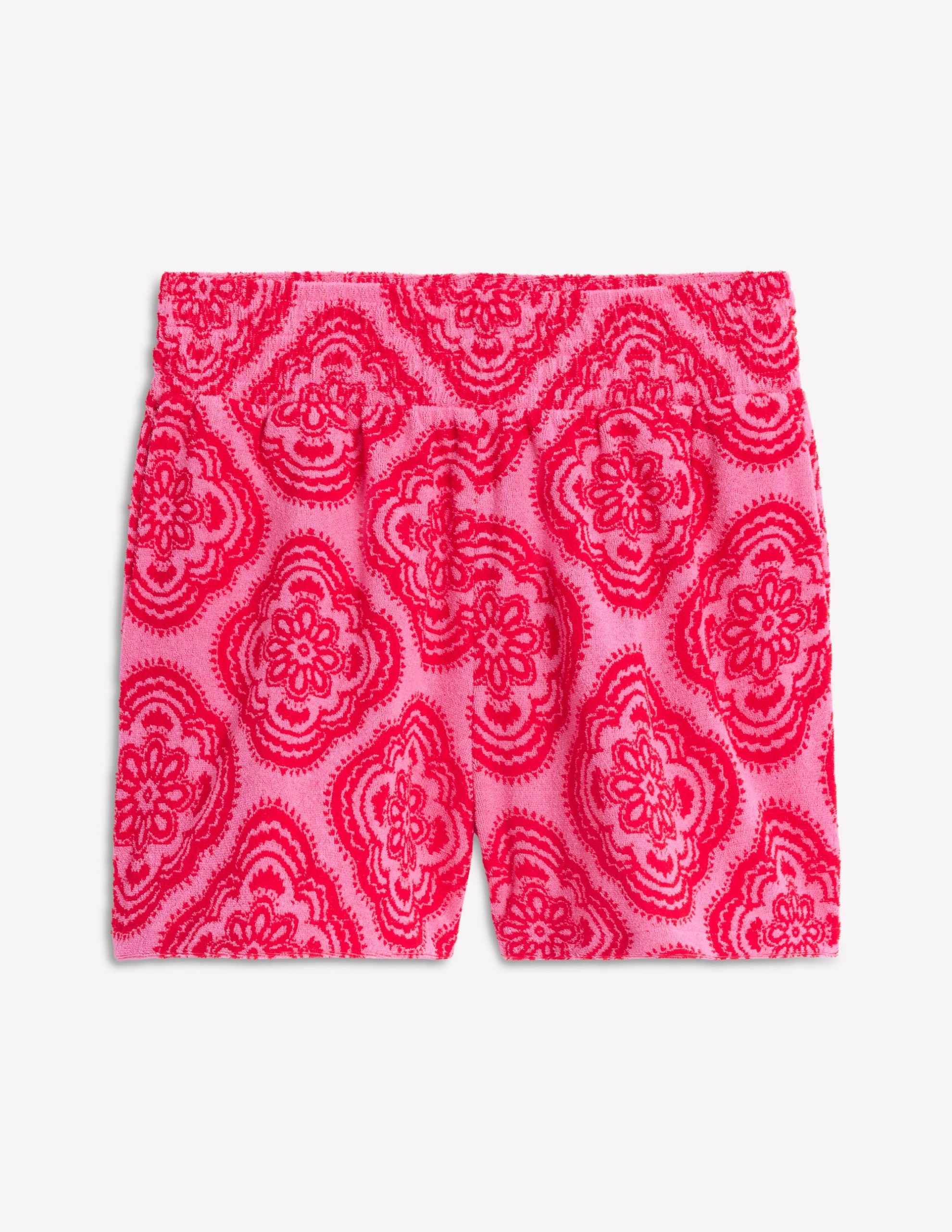 Smocked Towelling Short-Pink Rose. Botanic Blush - Image 6