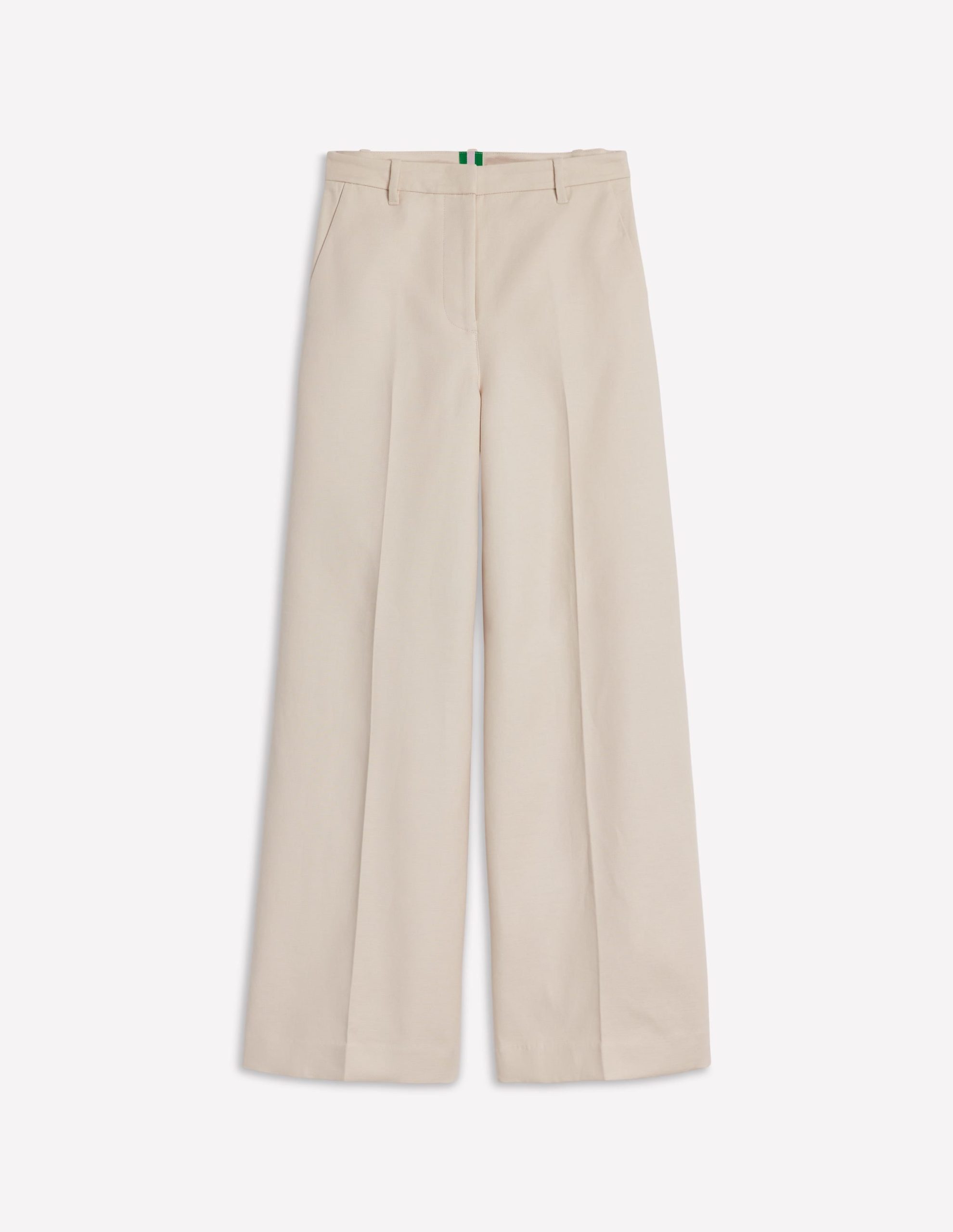 Wide Flare Trousers-Sandpiper Beige - Image 7