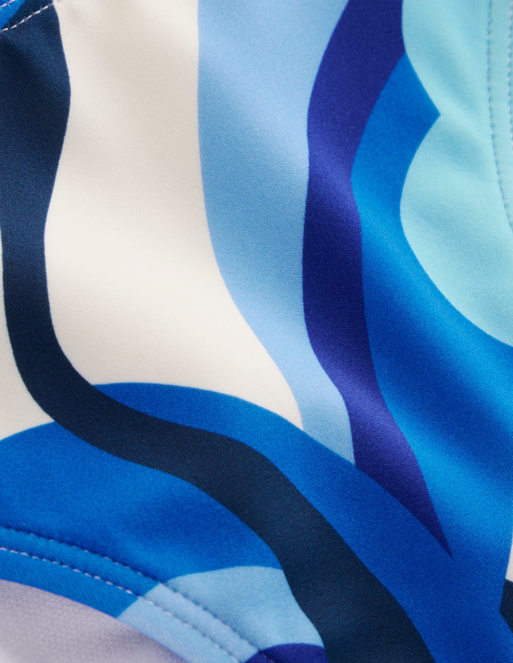 Symi String Bikini Bottoms-Blue. Abstract Swirl - Image 6