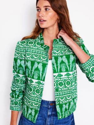 Highbury Quilted Jacket-Ornate Tropics