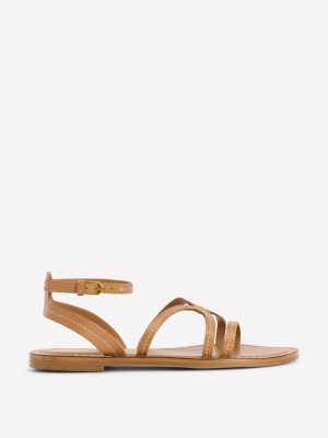 Casual Flat Sandal-Tan