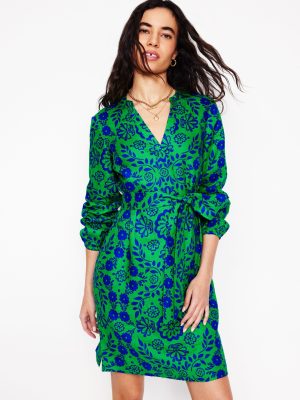 Cleo Linen Tie Waist Dress-Aleo. Structured Meadow