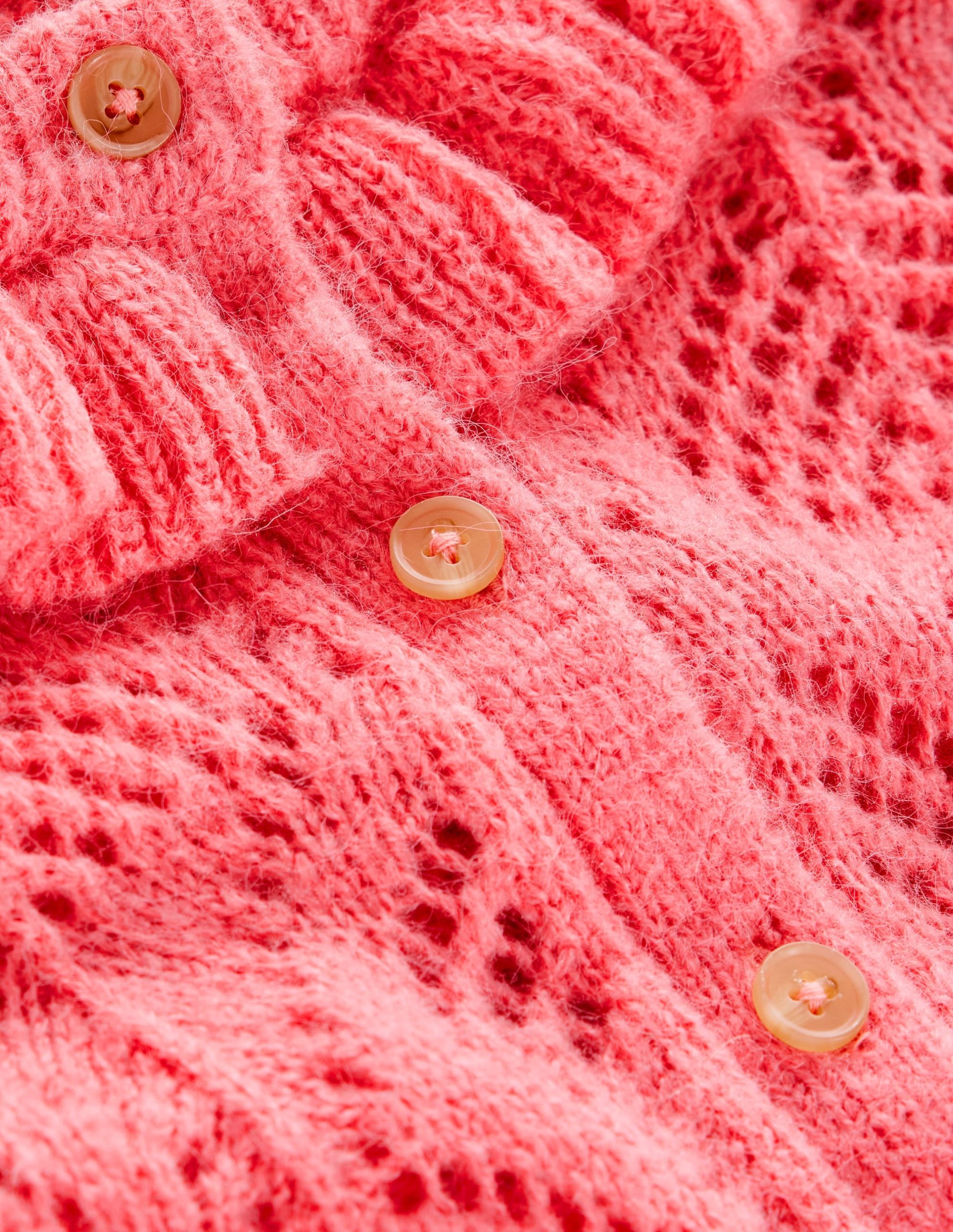 Alice Fluffy Stitch Cardigan-Salmon Pink - Image 7