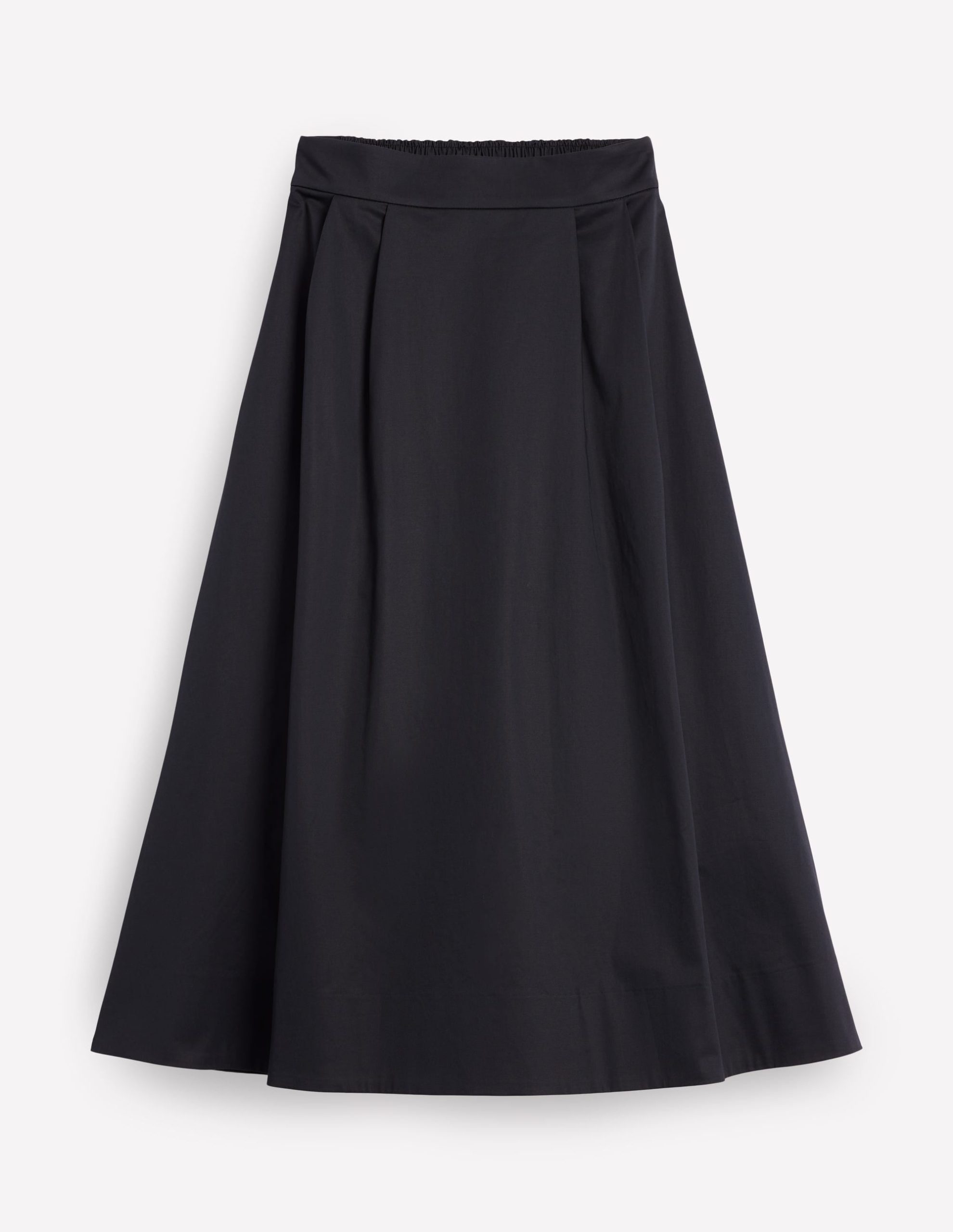 Isabella Cotton Sateen Skirt-Black - Image 5