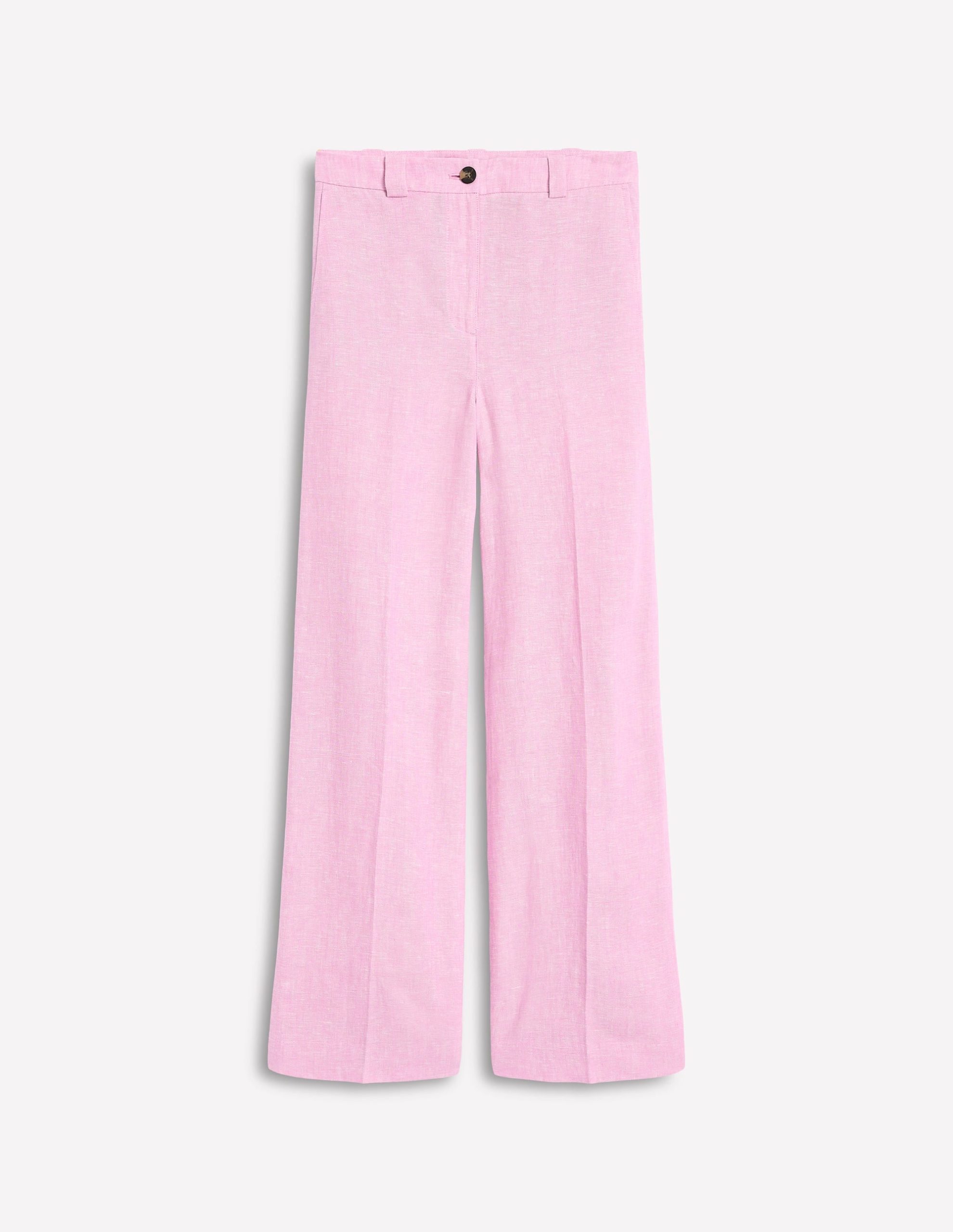 Westbourne Linen Trousers-Meadowsweet Pink Chambray - Image 5