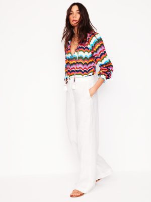 Westbourne Linen Pants-White