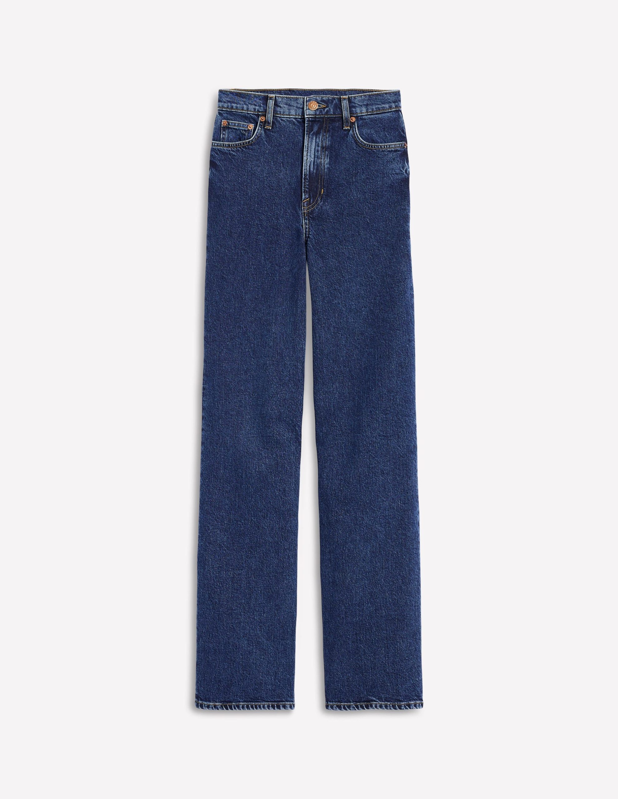 High Rise Column Leg Jeans-Dark Vintage - Image 7