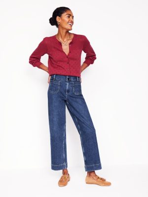 Patch Pocket Cropped Pants-Mid Vintage