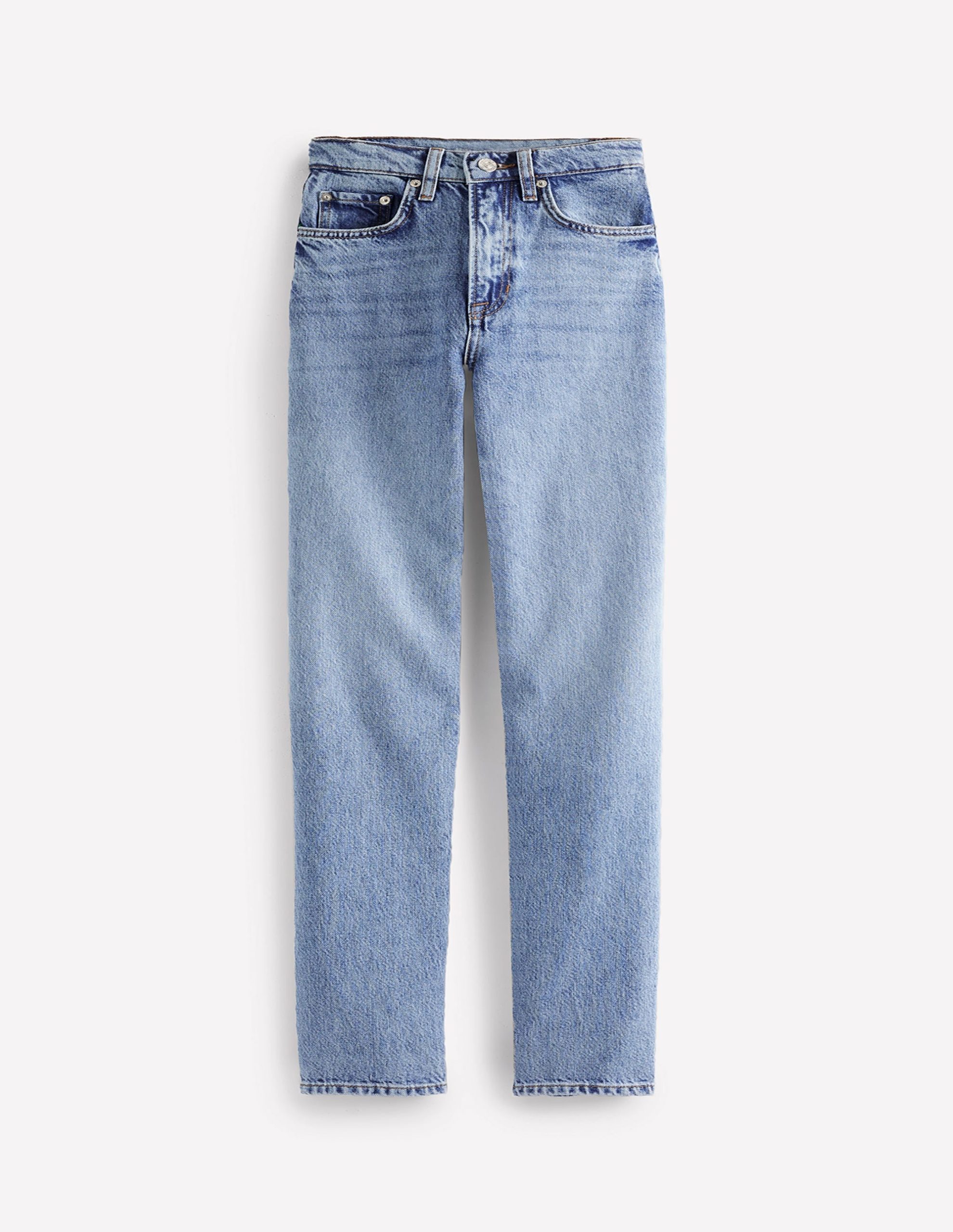 High Rise Rigid Straight Jeans-Light Vintage - Image 14