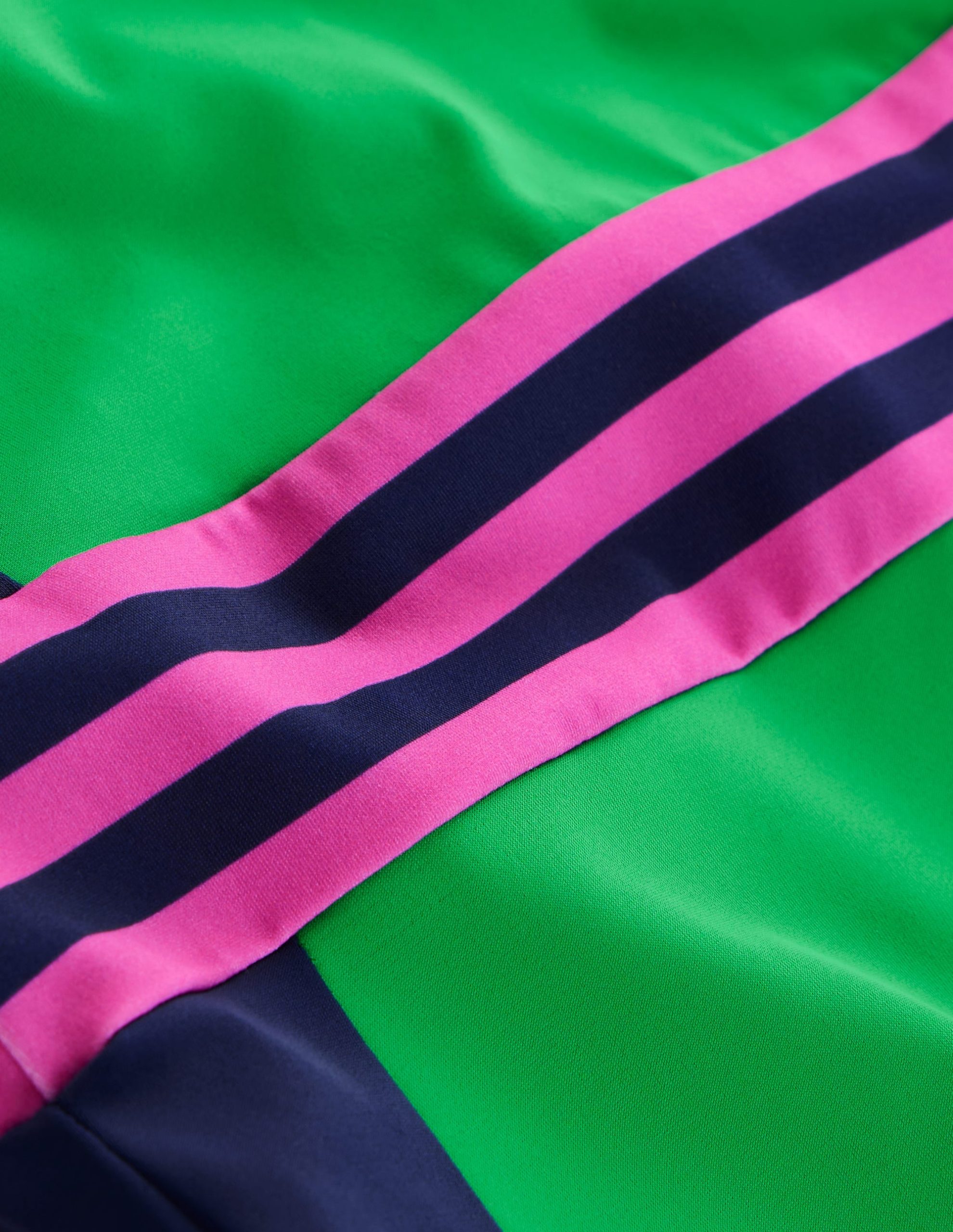 Santorini Halterneck Swimsuit-Green Colourblock - Image 6