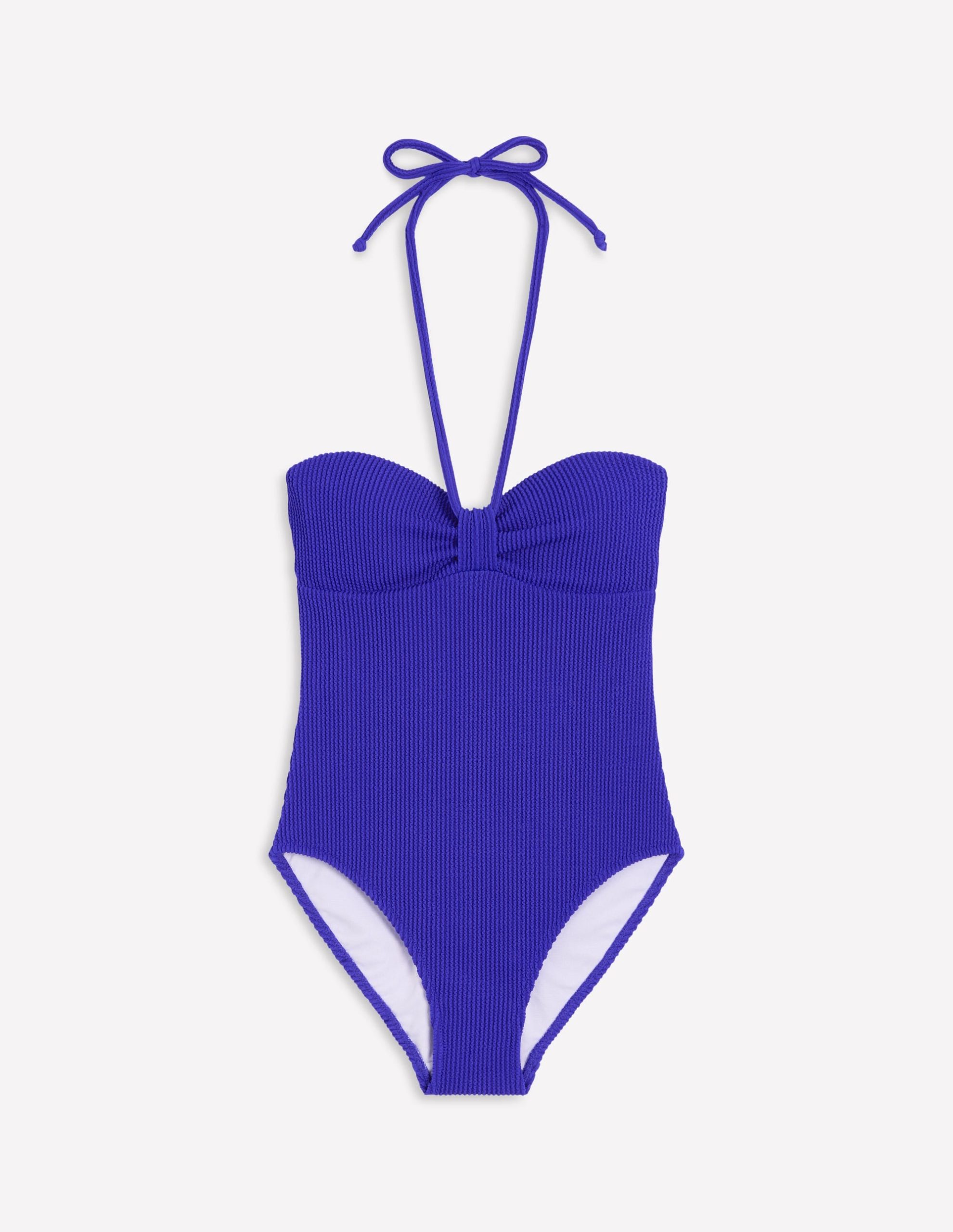 Crinkle Texture Swimsuit-Cobalt - Image 7
