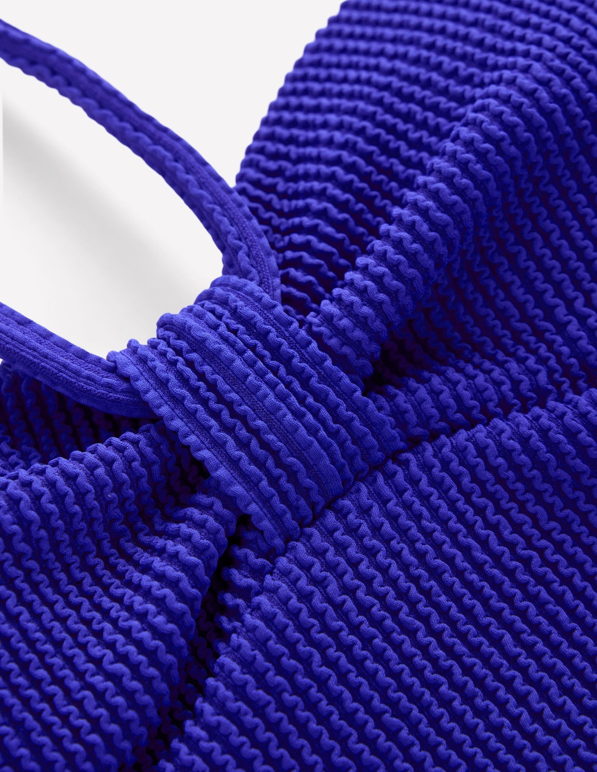 Crinkle Texture Swimsuit-Cobalt - Image 8