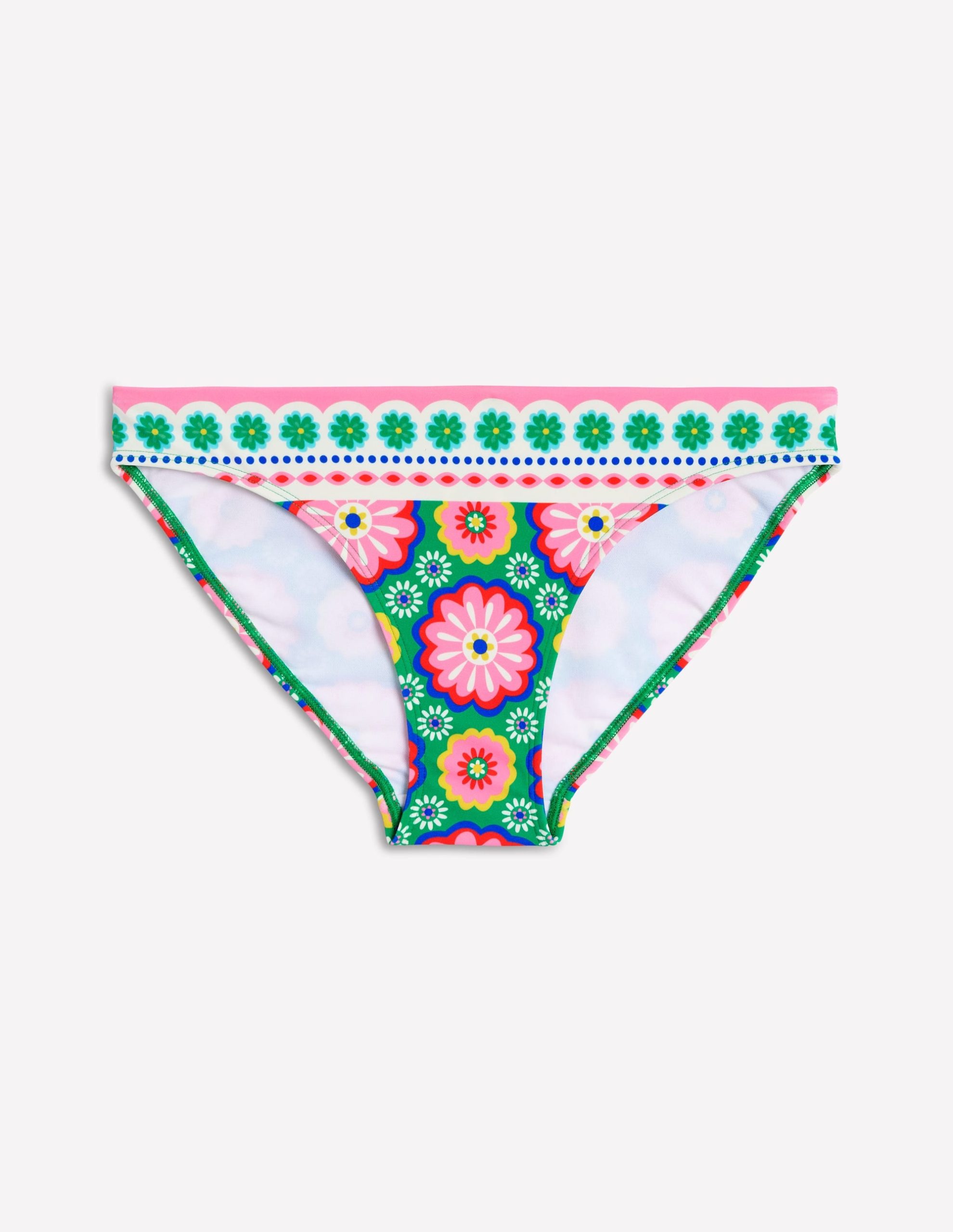 Porto Bikini Bottoms-Multi. Flower Tile - Image 5