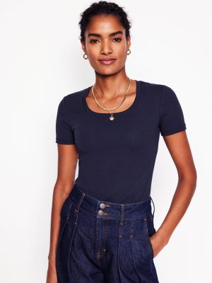 Essential Jersey T-Shirt-Navy