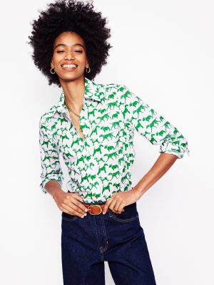 Sienna Cotton Shirt-Ivory. Janet And Friends