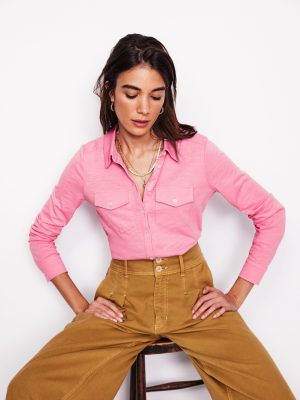 Amy Jersey Shirt-Formica Pink