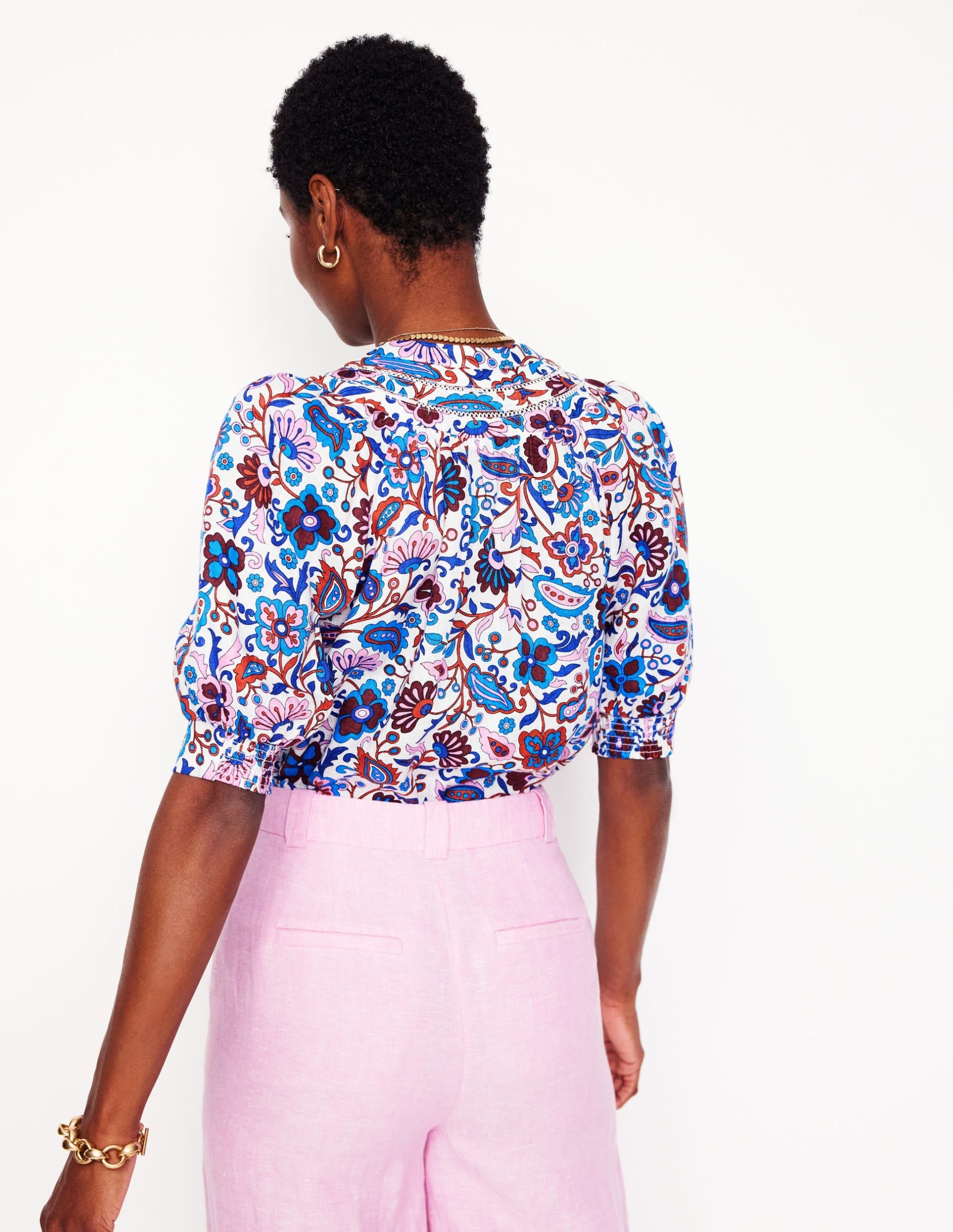 Bea Linen Top-Multi. Oriental Paradise - Image 3