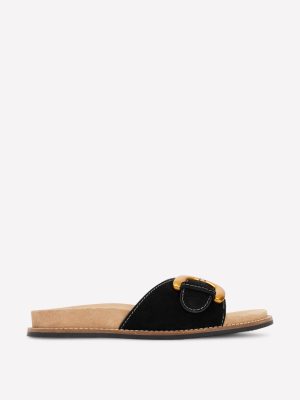 Hardware Mule Sandal-Black